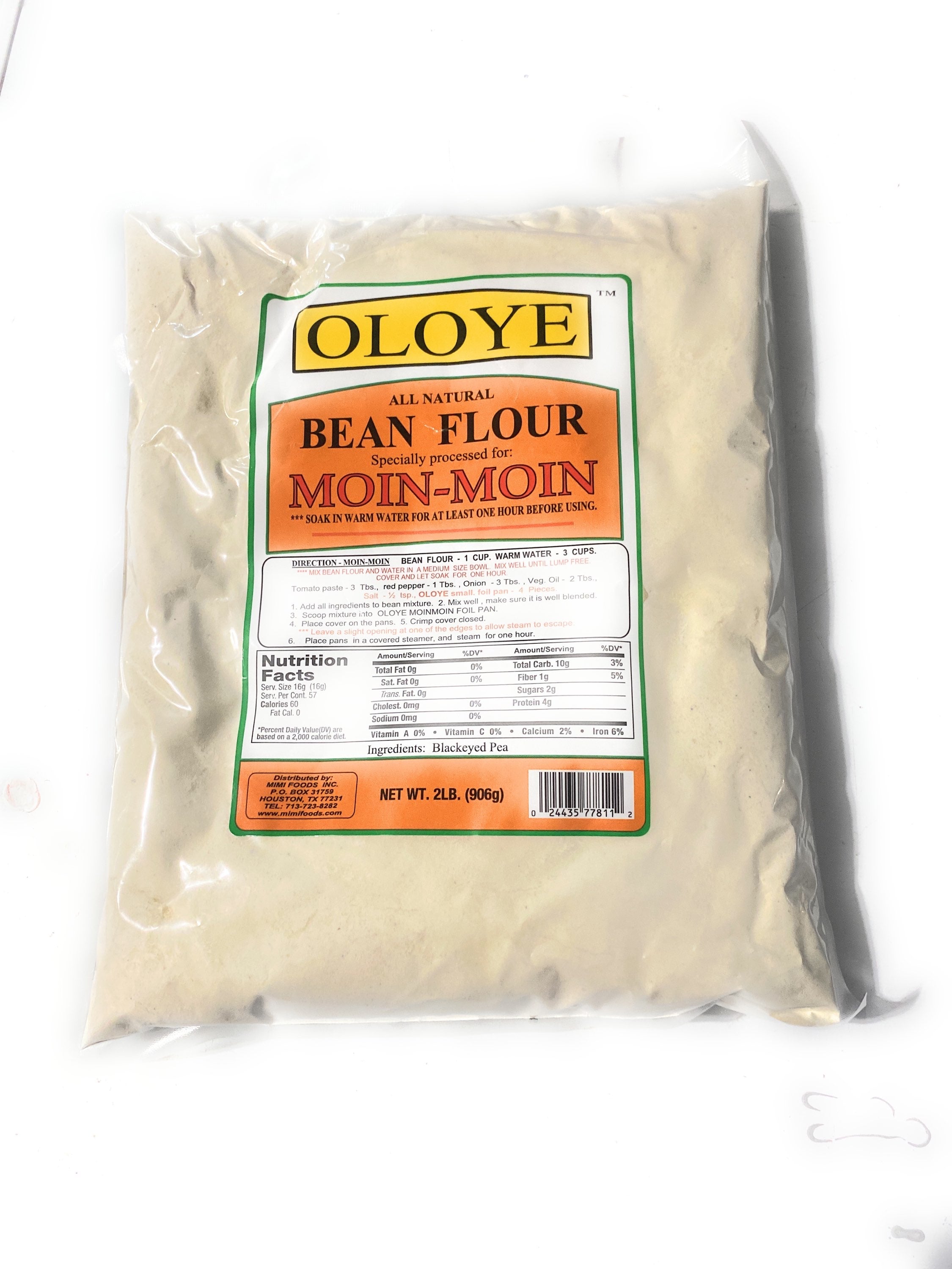 Moin Moin Bean Flour 2 lbs image 0