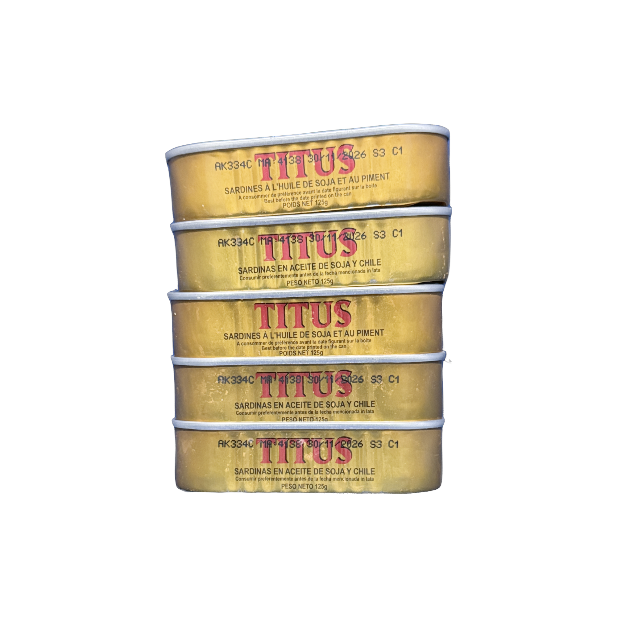 Hot Titus sardine 5 pack.