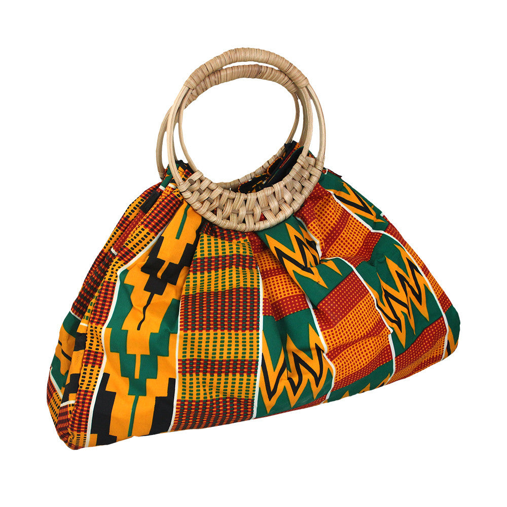 Colors of Ghana kente purse